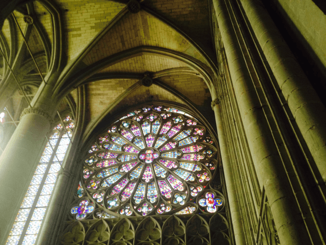 Inside the Basilica of Saint-Nazaire in Carcassonne
