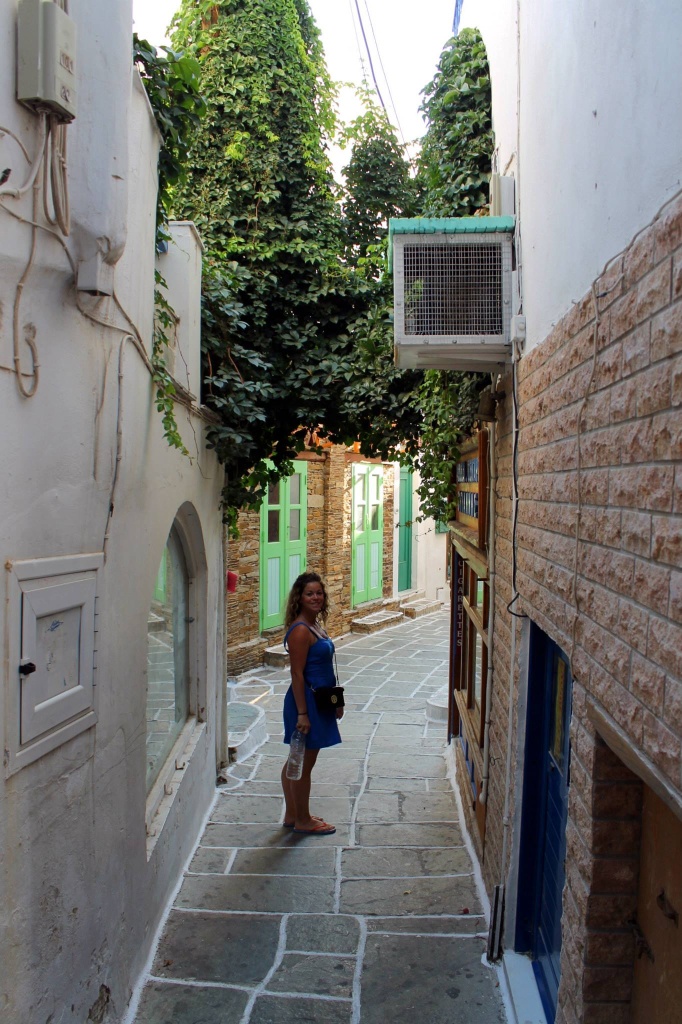 Exploring the streets of Ios, Greece. 
