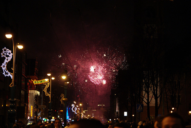 Fireworks in Amsterdam. Taken by LenDog64 via Flickr.