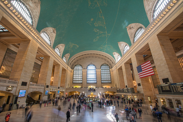 Grand Central Terminal main concourse. Taken by MsSaraKelly via Flickr.