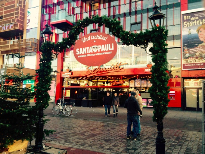 Entrance to the St. Pauli Christmas Market.