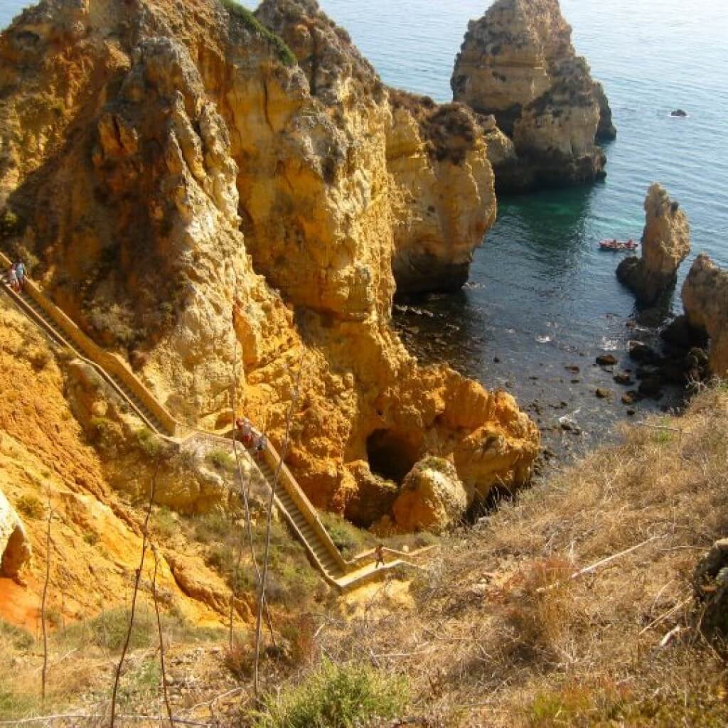 View from the top of the cliffs at Ponta Da Piedade.