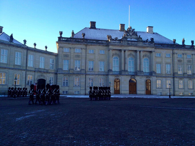 Amalienborg Palace with the Royal Guard.
