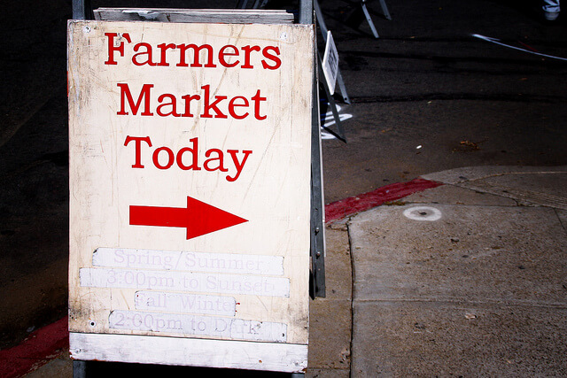 Local farmer's market. Via Flickr.
